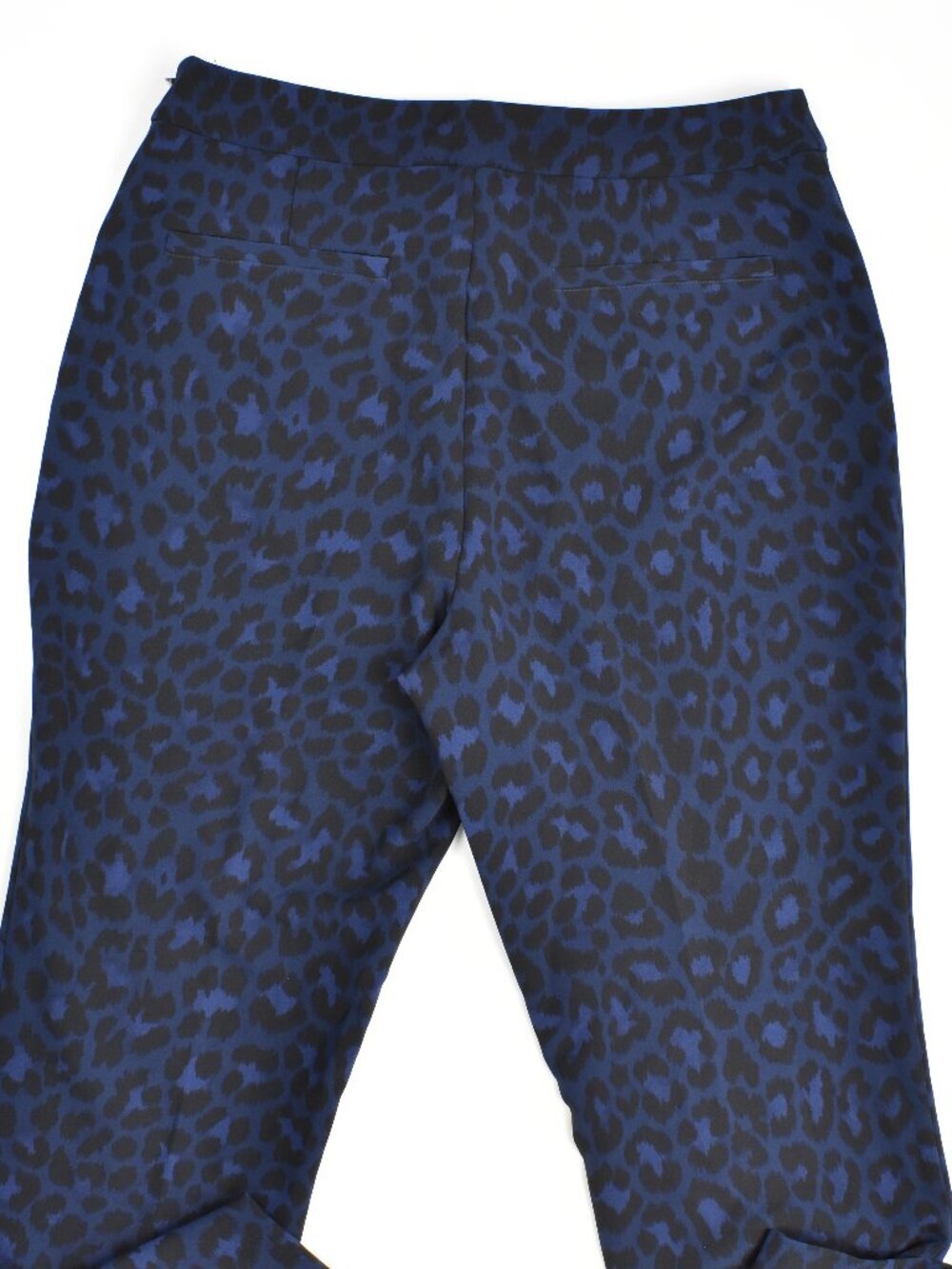 Kate Spade Wild Ones Blue Leopard Pants - 8 - Picture 4 of 6